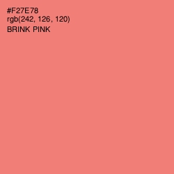 #F27E78 - Brink Pink Color Image